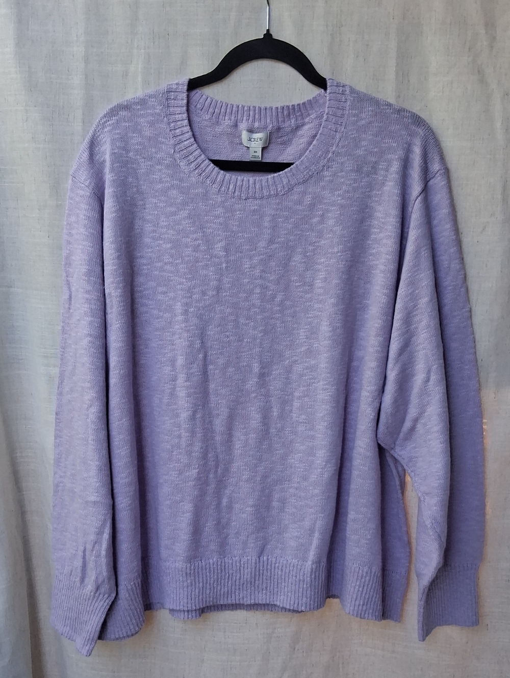 J. Crew Lavender Crew Neck Sweater 3X